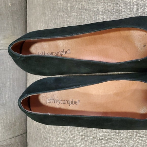 Jeffrey Campbell poetry women  black suade pums size 10 - Picture 3 of 15